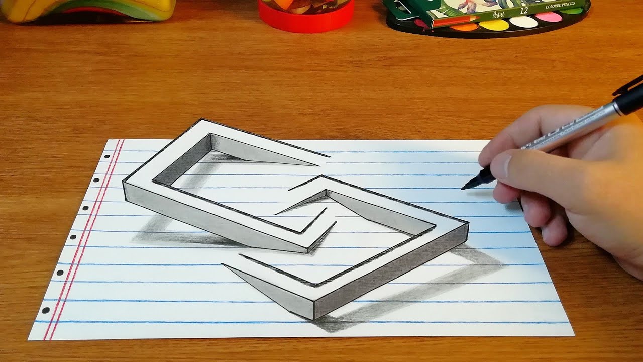 Amazing 3D Drawing Tutorial | 3D Drawing Art | How to Draw 3D for Beginners on Paper | Amazing Video
