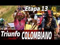 COLOMBIA presente Daniel  Martínez gana Etapa 13 del Tour || Richard Carapaz impresionante actuación