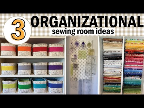 Three Sewing Room Organizational Ideas - YouTube