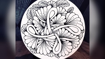 ‼️Super simple relaxing ‼️💥 Zentangle drawing guide || step by step tutorial