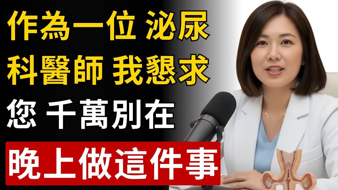 長輩夜尿頻繁？身為泌尿科醫師，我懇求您一定要看這支影片！