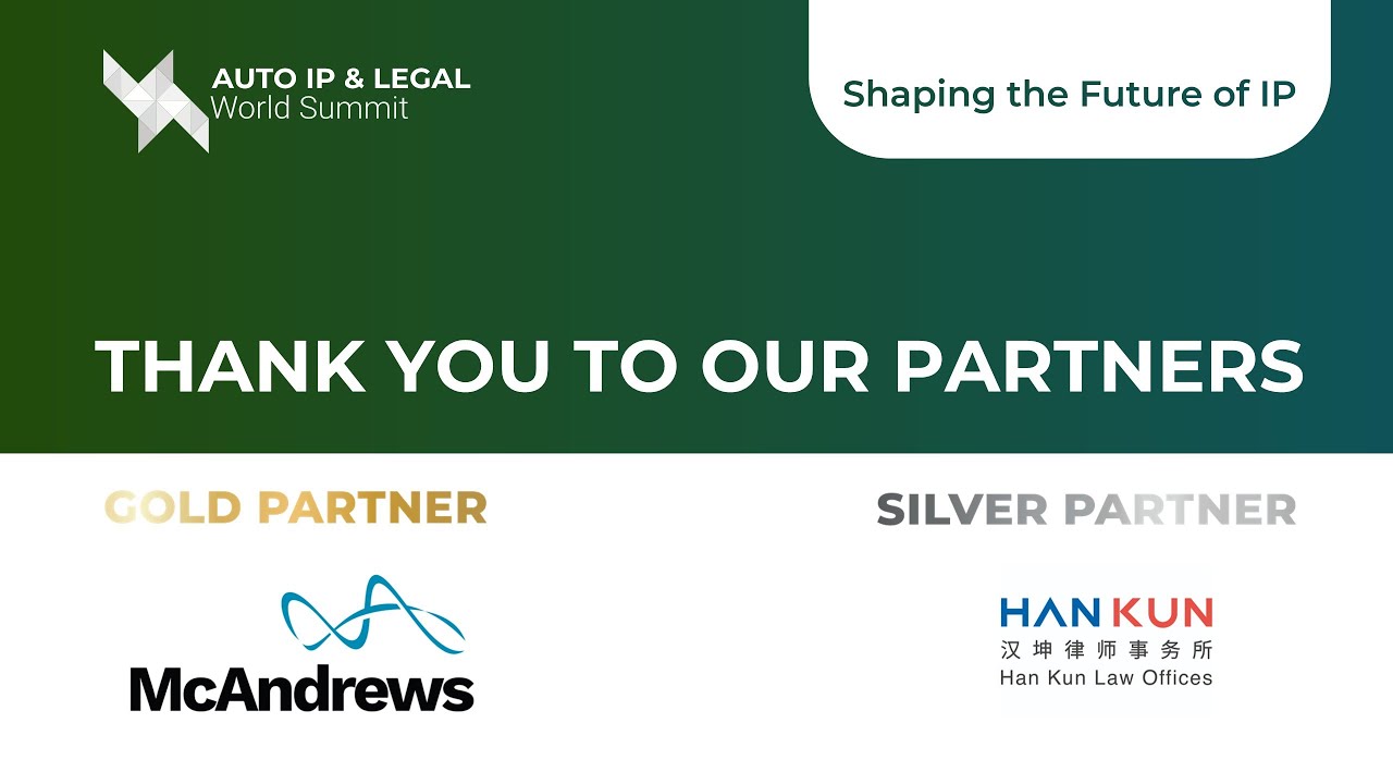 Auto IP & Legal World Summit 2025 | 04 - 05 March 2025, JW Marriott Hotel, Berlin, Germany