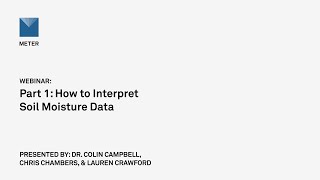 Webinar—Panel discussion—Part 1: How to interpret soil moisture data