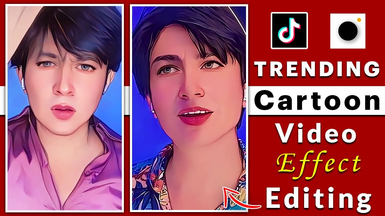 How to make tiktok trending cartoon effect video prequel cartoon