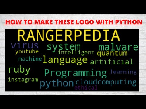 How to make a logo with python|python