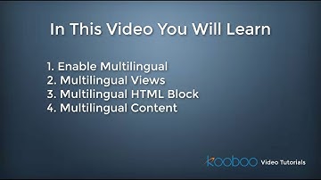 Kooboo Website Builder Tutorial 9: Multilingual Site