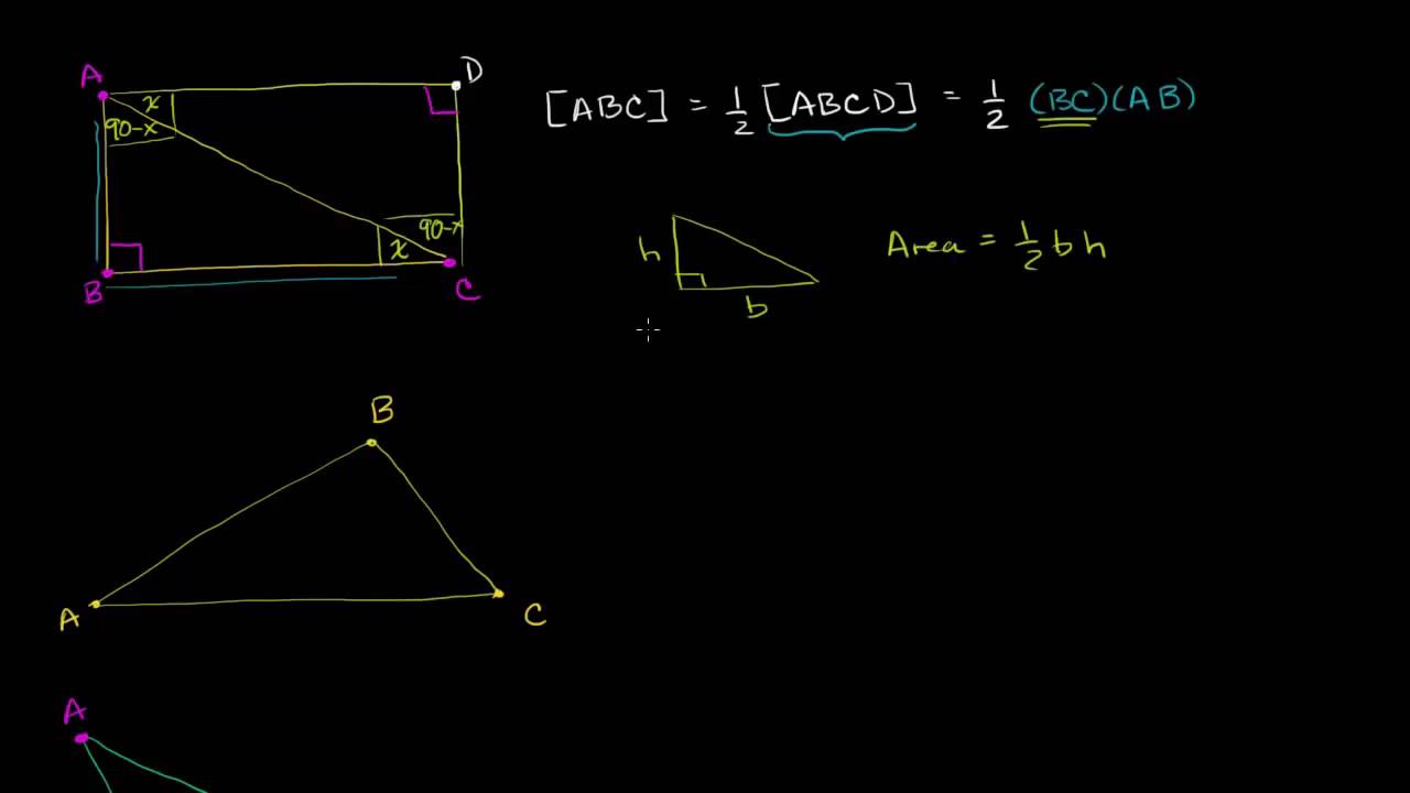 Triangle area proofs YouTube