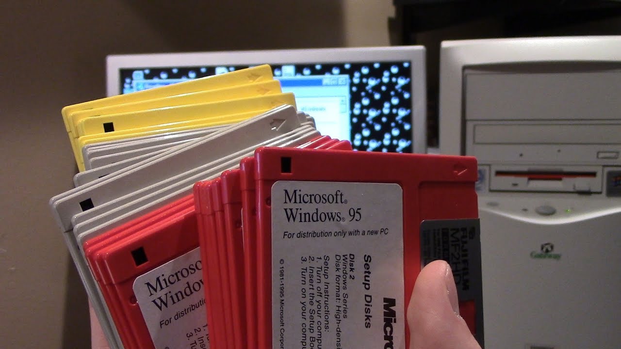 Installing Windows 95 From 29 Floppy Disks   An Attempt