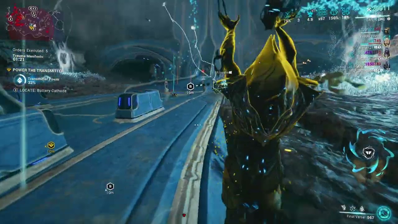 Day Trip to Tau (WARFRAME: The Old Peace), Perita Rebellion Steel Path gameplay