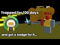 I was TRAPPED in bee swarm for 100 days and got THIS *BADGE*... (watch till the end...)