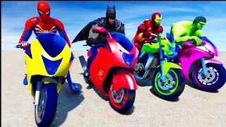 Superhero bike stunt GT racing 3D game - Bike racing game! screenshot 1