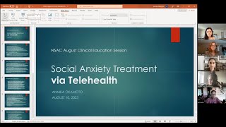 Social Anxiety Treatment via Telehealth