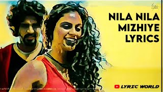 NILA NILA MIZHIYE LYRICS | Tournament | Karthik | Deepak Dev | Megha