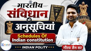 भारतीय संविधान की अनुसूचियां | Schedules of Indian Constitution | Indian Polity by Gaurav Jain Sir