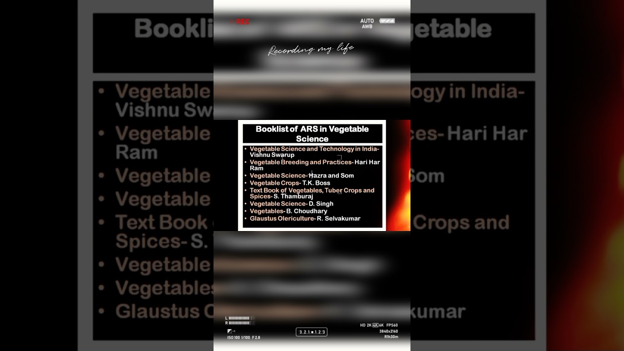 Booklist for ARS Scientist Exam 