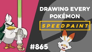 Drawing Every Single Pokémon - #865 Sirfetch’d | Speedpaint