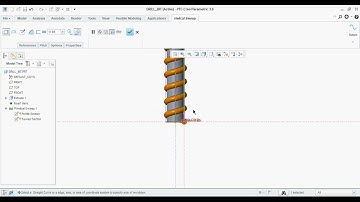 how to create drill bit in creo
