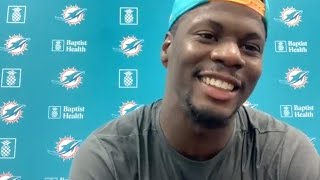 Miami Dolphins LB Jerome Baker Meets With the Media | Training Camp | August 17, 2020
