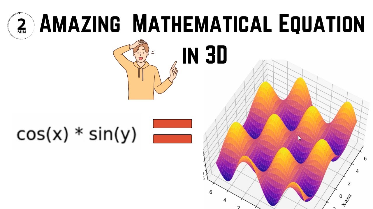 3D Surface Plot of 𝑧=sin⁡(𝑥)⋅cos⁡(𝑦) in Python | Amazing Mathematics ...