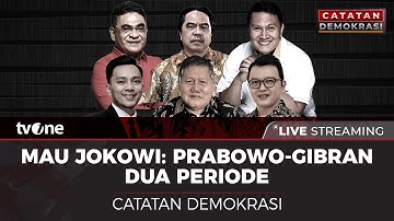 [LIVE] Mau Jokowi: Prabowo-Gibran Dua Periode | Catatan Demokrasi tvOne