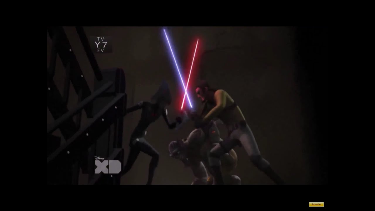 The Seventh Sister and The Fifth Brother chasing Kanan and Zeb