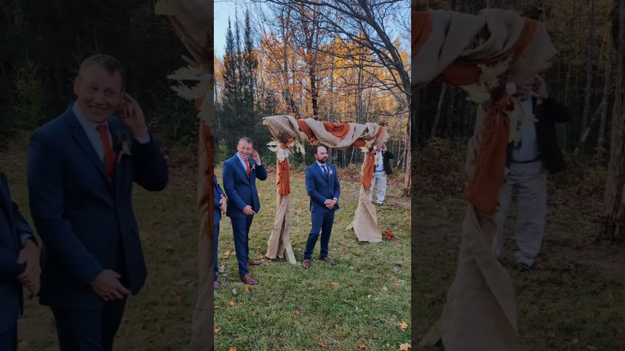 Behind the scenes - Lexi and Adam’s gorgeous up north Wisconsin autumn wedding day!