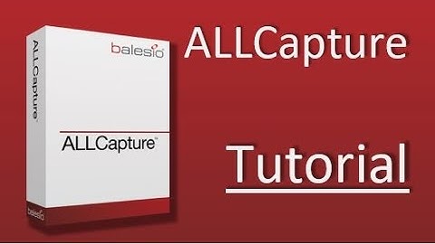 Tutorial Homepage Video for ALLCapture