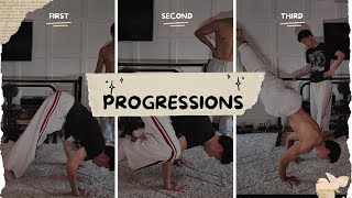 Teaching My Brother How To Do a Handstand Pushup