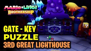 Download Lagu Mysterious Research: Gate-Key Puzzle | Brrrning Sea Great Lighthouse | Mario \u0026 Luigi Brothership MP3