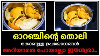 ഓറഞ്ചിന്റെ തൊലി കൊണ്ടുള്ള ഉപയോഗങ്ങൾ ഇത്രേം നാൾ അറിയാതെ പോയല്ലോ ഈശ്വരാ