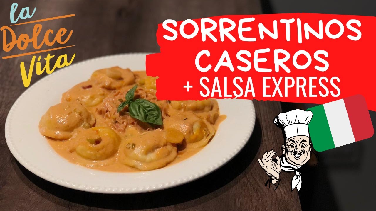 RECETA DE SORRENTINOS CASEROS, con y sin molde + SALSA EXPRESS