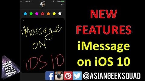 New Features of iMessage on iOS 10 (iPhone 6, 7 and more!)