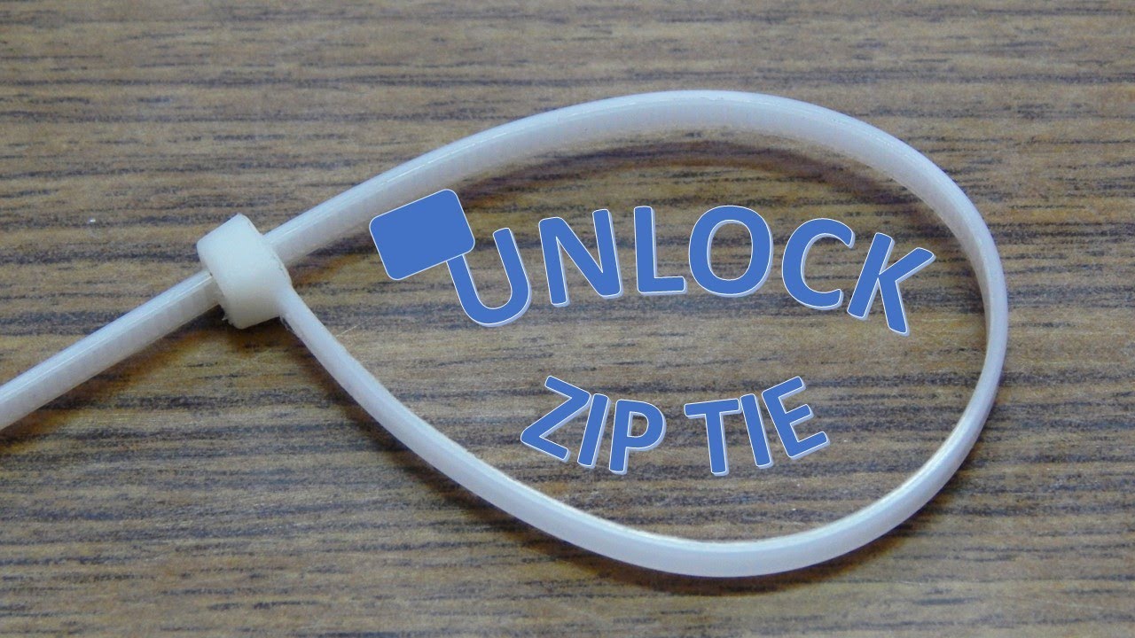 how to open zip ties without scissors to