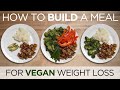 How to Build a Meal for VEGAN Weight Loss - (Plate Breakdown)