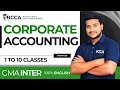 CMA INTER | CORPORATE ACCOUNTING | 1 TO 10 CLASSES | 100% ENG | BY VARMA SIR | DEC 25 JUNE 26
