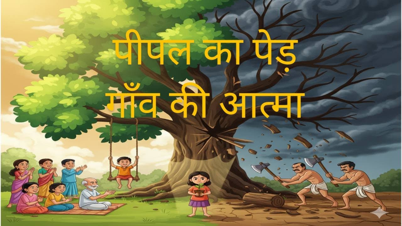 पीपल का पेड़ – गाँव की आत्मा 🌳
