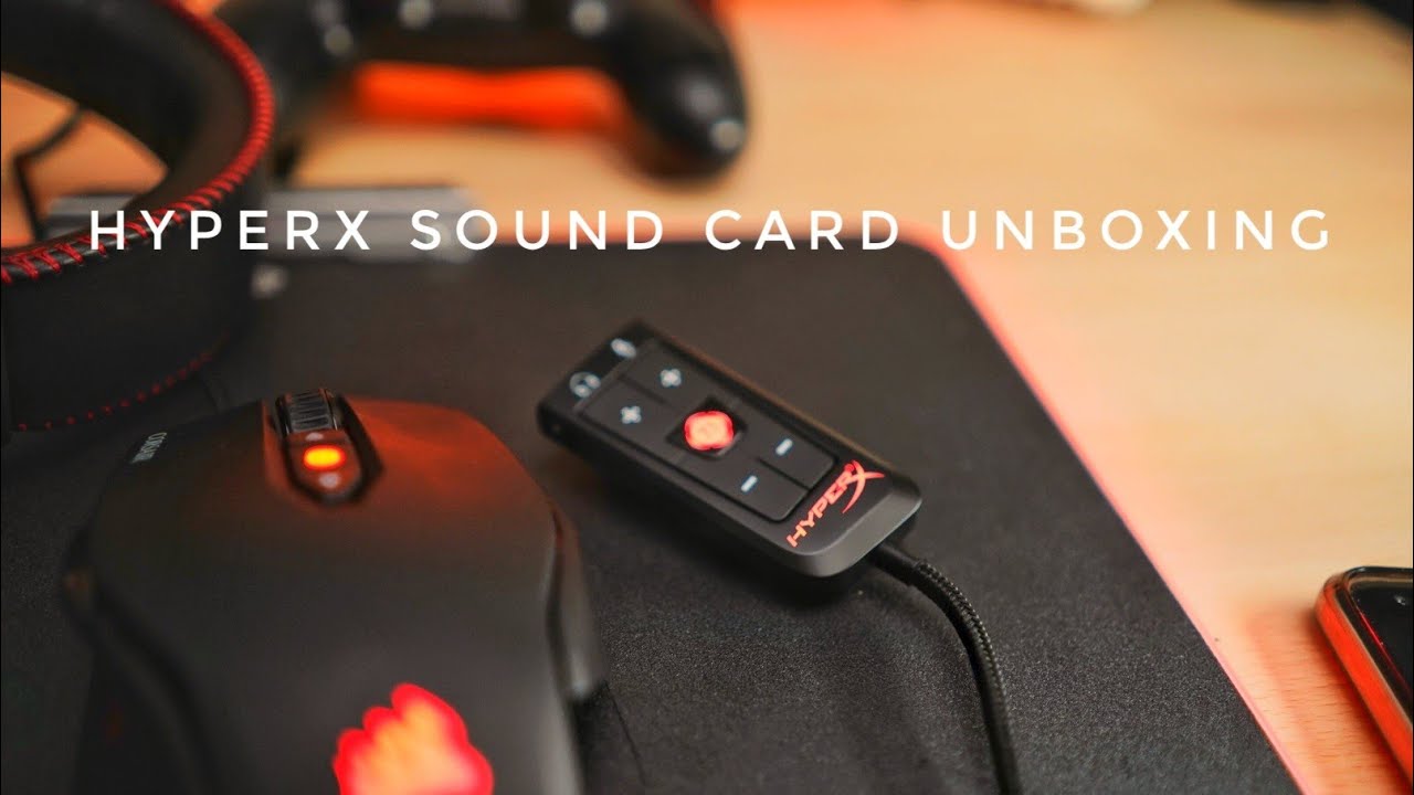 nitrogen Sløset trekant Unboxing the HyperX Sound Card - YouTube