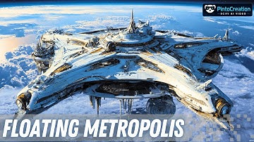Cities Beyond Gravity: A Cinematic Journey to a Floating Metropolis (Midjourney Video & Hailuo 2)