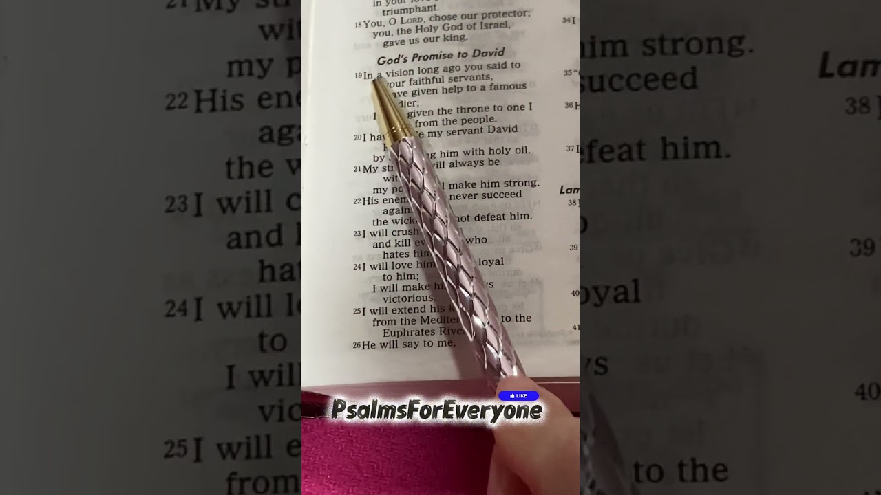 Psalm 89 ✝️ (FULL READING) - A Hymn in Time of National Trouble 🎵🙏 