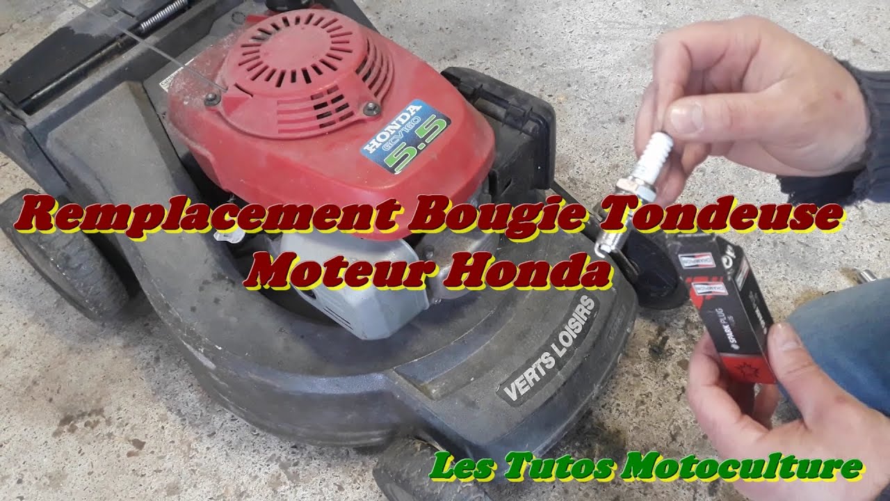 Remplacement Bougie Tondeuse sur Moteur Honda GCV 