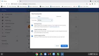 Clearing Chromebook Cache