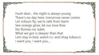 Gavin Friday - Shag Tobacco Lyrics