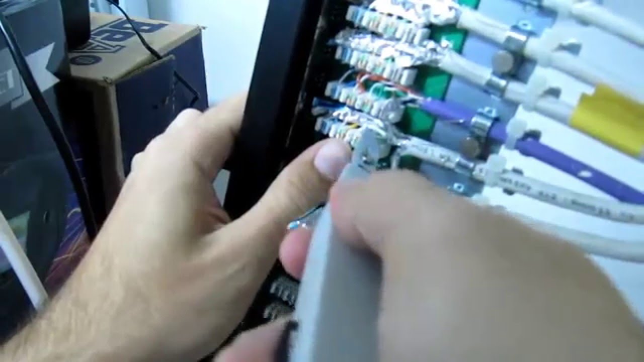 Network cabling into a patch panel for your home network YouTube