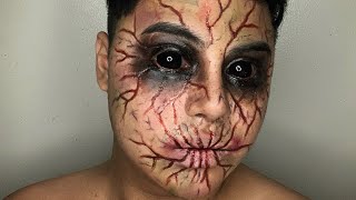 QUICK AND EASY HALLOWEEN MAKEUP TUTORIAL / VEINS AND DEEP CUTS