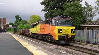 (HD) Freight Workings @ Water Orton 29/05/14 Feat. 56105