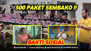 Prepare 500 Food Packages To Be Distributed To The Local Community Brewog  Charity Activity