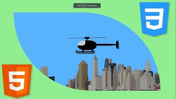 Helicopter with HTML and CSS / How to Create a Flying Helicopter with HTML and CSS