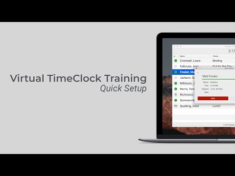 Virtual TimeClock Training - Quick Setup