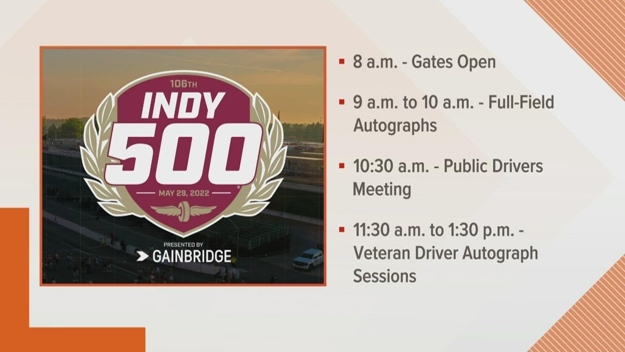 Schedule for Indy 500 Legends Day YouTube