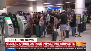 Sky Harbor begins to mitigate issues caused by widespread tech outage